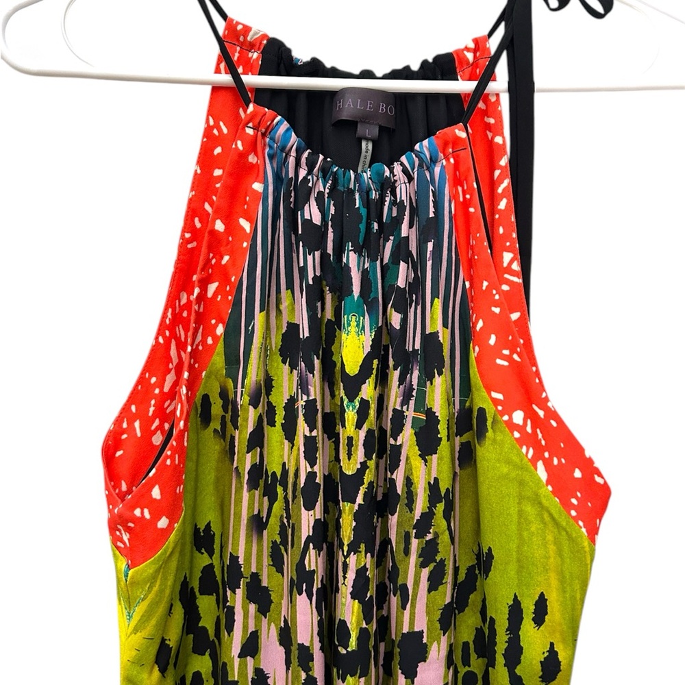 Hale Bob Maxi Dress Colorful Vibrant Size L - Picture 2 of 4